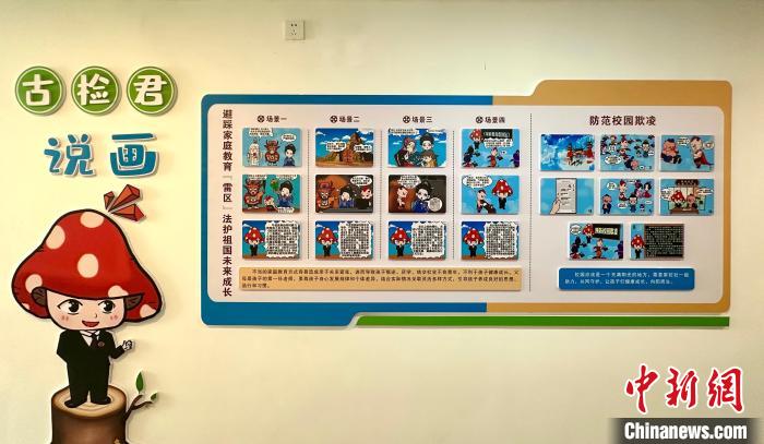 古田县人民检察院推出《古检君说“画”》漫画品牌，将文字转化为漫画作品进行普法。　吴允杰 摄